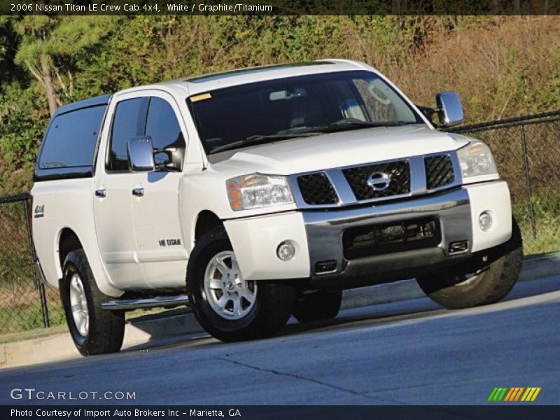 White / Graphite/Titanium 2006 Nissan Titan LE Crew Cab 4x4