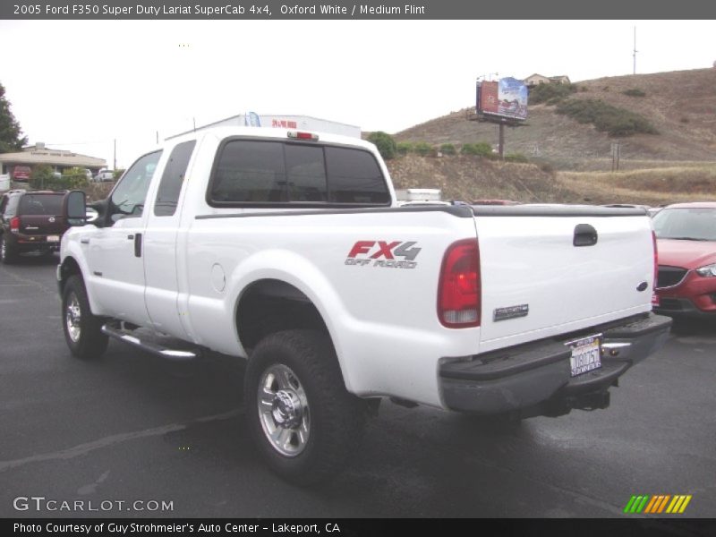 Oxford White / Medium Flint 2005 Ford F350 Super Duty Lariat SuperCab 4x4