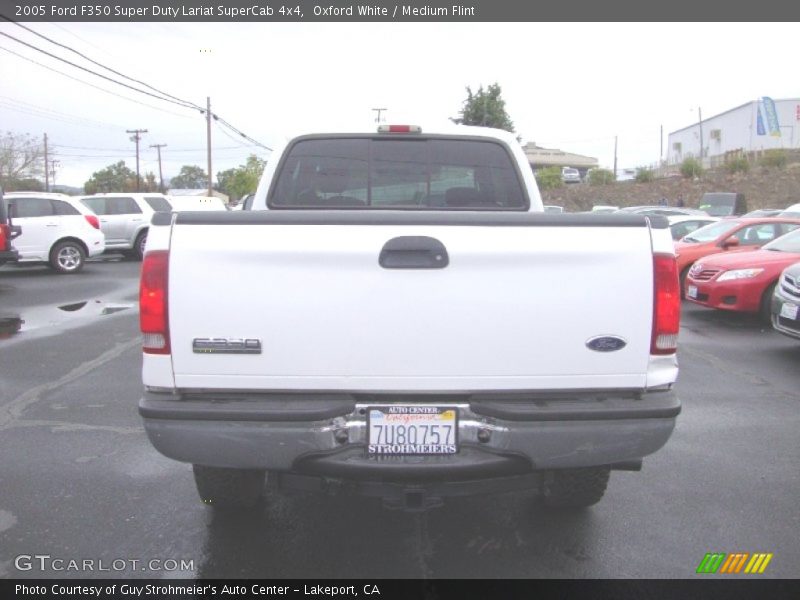 Oxford White / Medium Flint 2005 Ford F350 Super Duty Lariat SuperCab 4x4