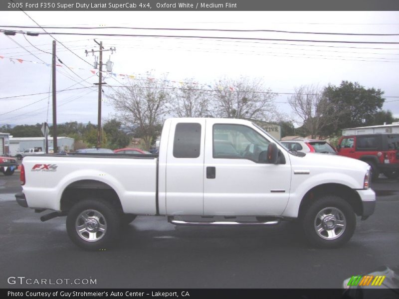 Oxford White / Medium Flint 2005 Ford F350 Super Duty Lariat SuperCab 4x4