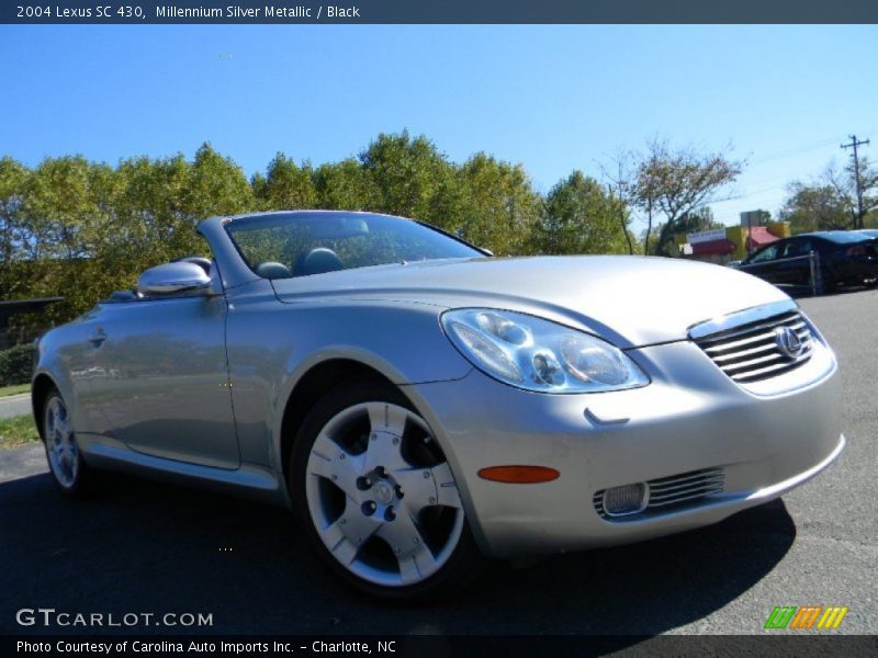 Millennium Silver Metallic / Black 2004 Lexus SC 430