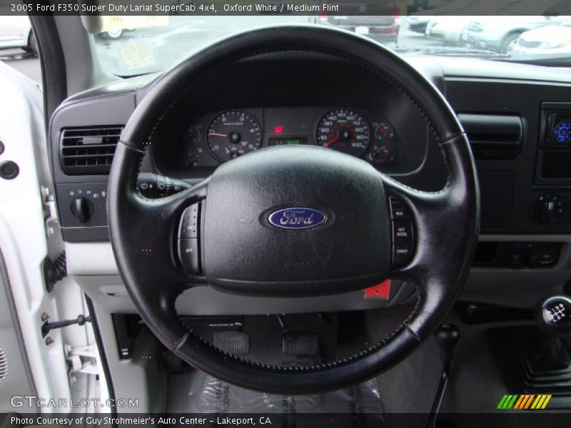 Oxford White / Medium Flint 2005 Ford F350 Super Duty Lariat SuperCab 4x4