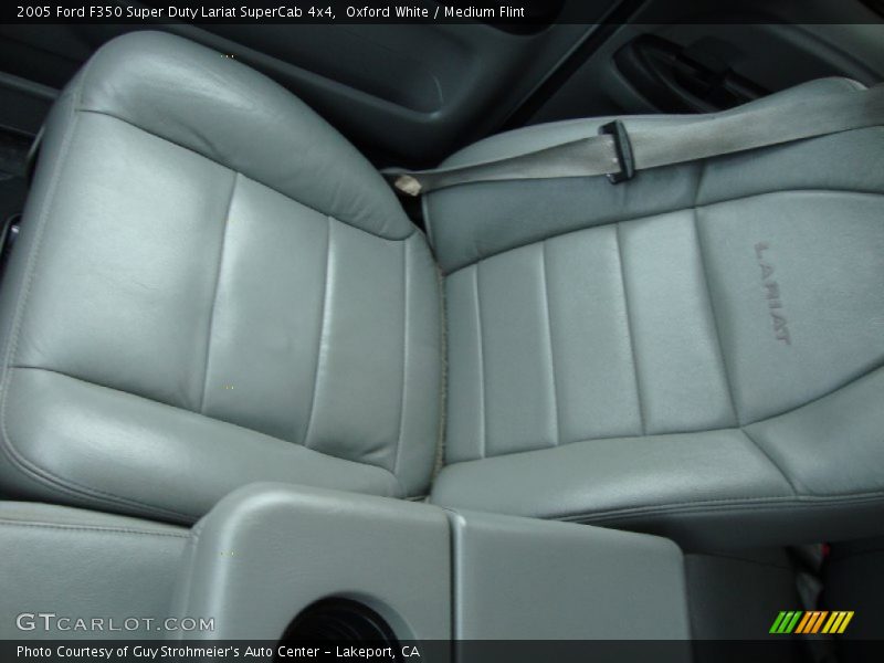 Oxford White / Medium Flint 2005 Ford F350 Super Duty Lariat SuperCab 4x4