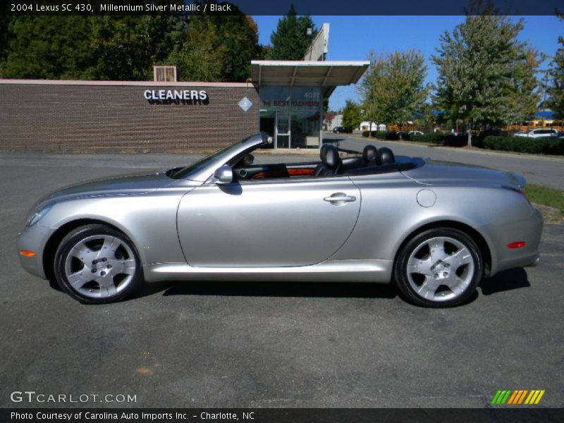 Millennium Silver Metallic / Black 2004 Lexus SC 430