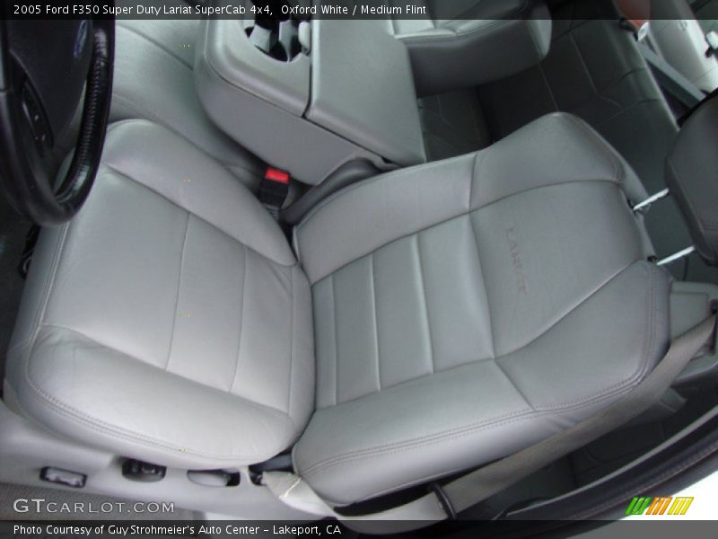 Oxford White / Medium Flint 2005 Ford F350 Super Duty Lariat SuperCab 4x4