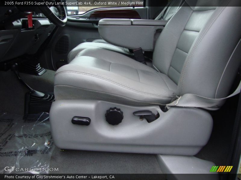 Oxford White / Medium Flint 2005 Ford F350 Super Duty Lariat SuperCab 4x4