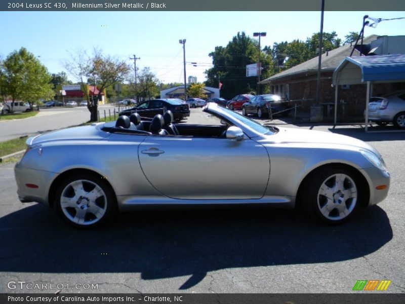 Millennium Silver Metallic / Black 2004 Lexus SC 430