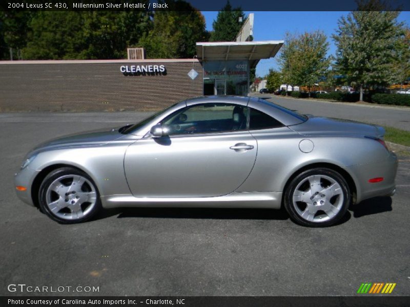 Millennium Silver Metallic / Black 2004 Lexus SC 430