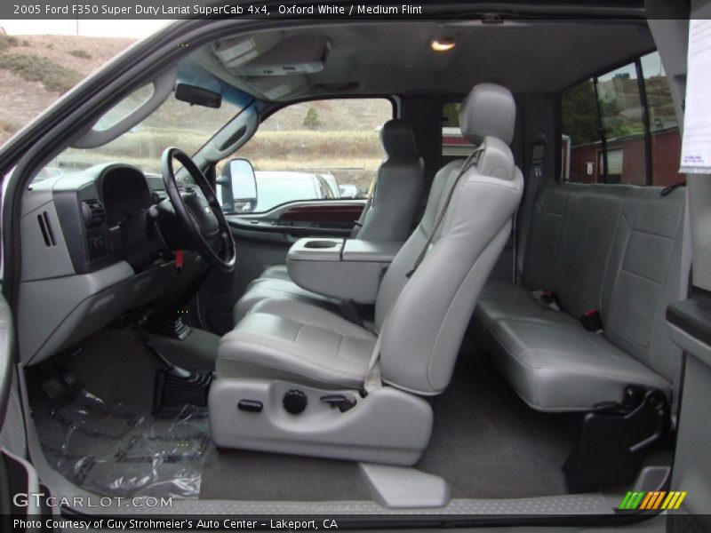 Oxford White / Medium Flint 2005 Ford F350 Super Duty Lariat SuperCab 4x4