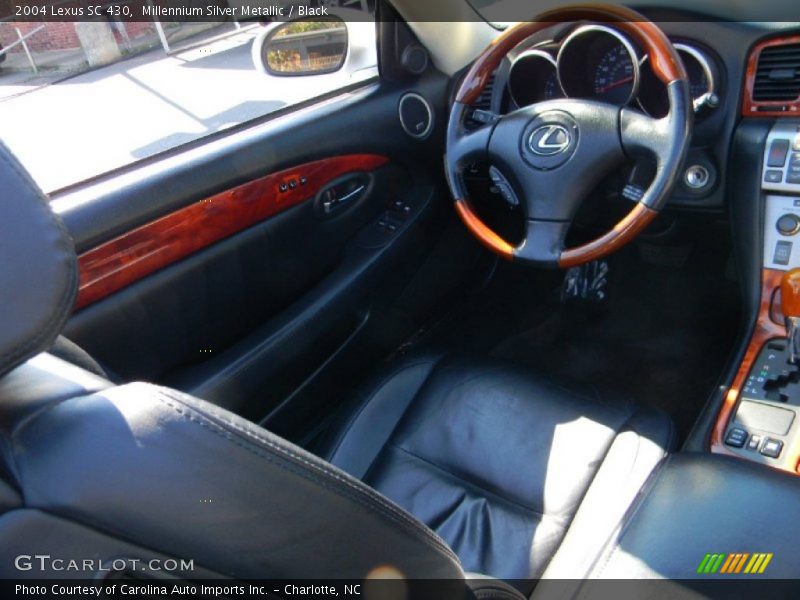 Millennium Silver Metallic / Black 2004 Lexus SC 430