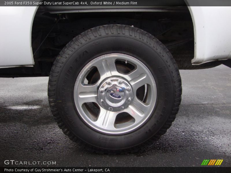 Oxford White / Medium Flint 2005 Ford F350 Super Duty Lariat SuperCab 4x4