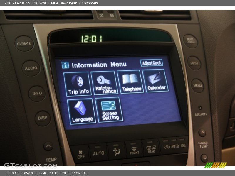 Blue Onyx Pearl / Cashmere 2006 Lexus GS 300 AWD