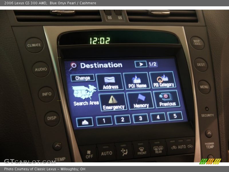 Blue Onyx Pearl / Cashmere 2006 Lexus GS 300 AWD