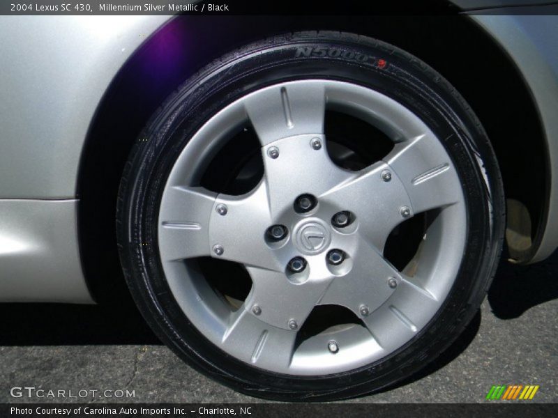 Millennium Silver Metallic / Black 2004 Lexus SC 430