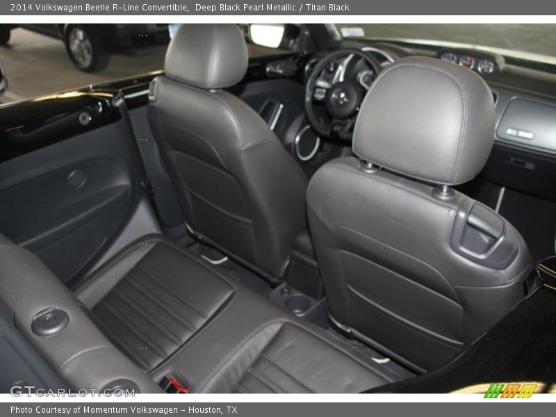 Deep Black Pearl Metallic / Titan Black 2014 Volkswagen Beetle R-Line Convertible