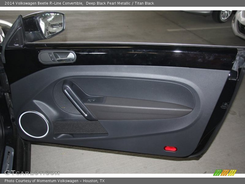 Deep Black Pearl Metallic / Titan Black 2014 Volkswagen Beetle R-Line Convertible