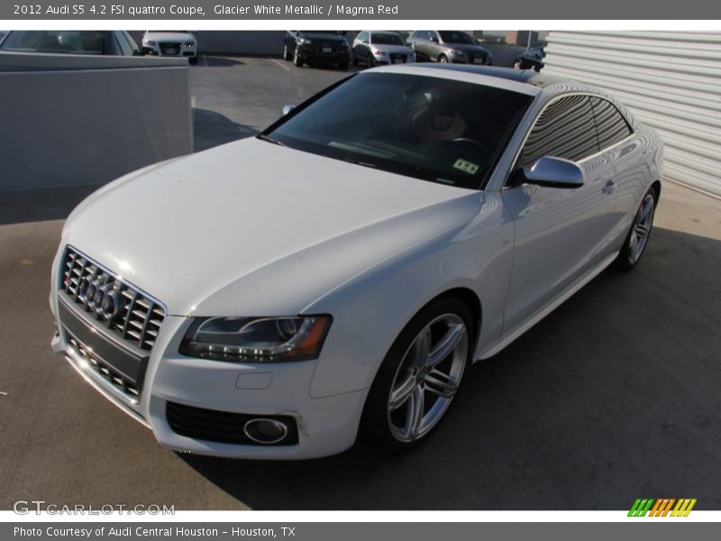 Glacier White Metallic / Magma Red 2012 Audi S5 4.2 FSI quattro Coupe