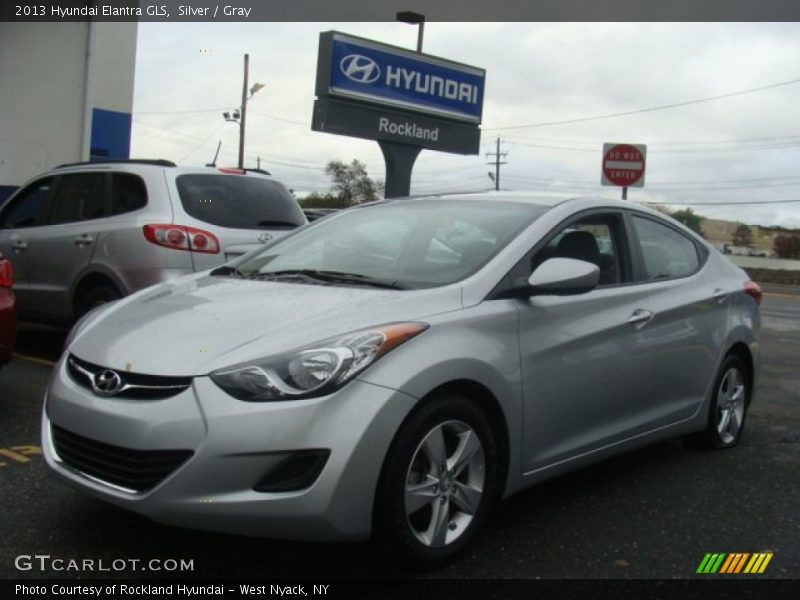 Silver / Gray 2013 Hyundai Elantra GLS