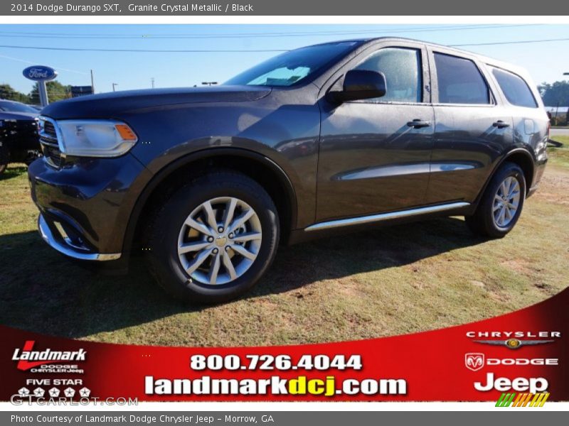 Granite Crystal Metallic / Black 2014 Dodge Durango SXT