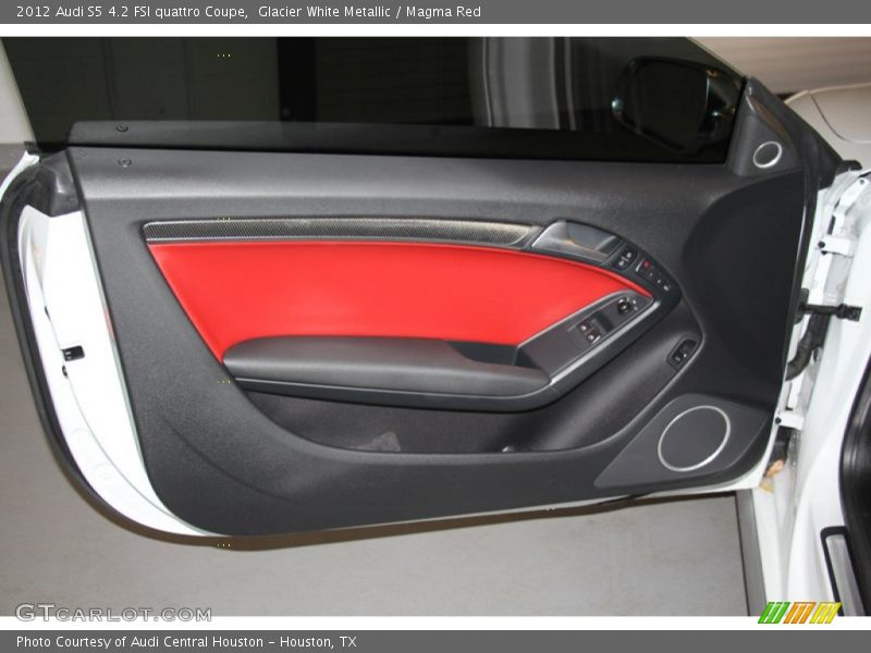 Glacier White Metallic / Magma Red 2012 Audi S5 4.2 FSI quattro Coupe