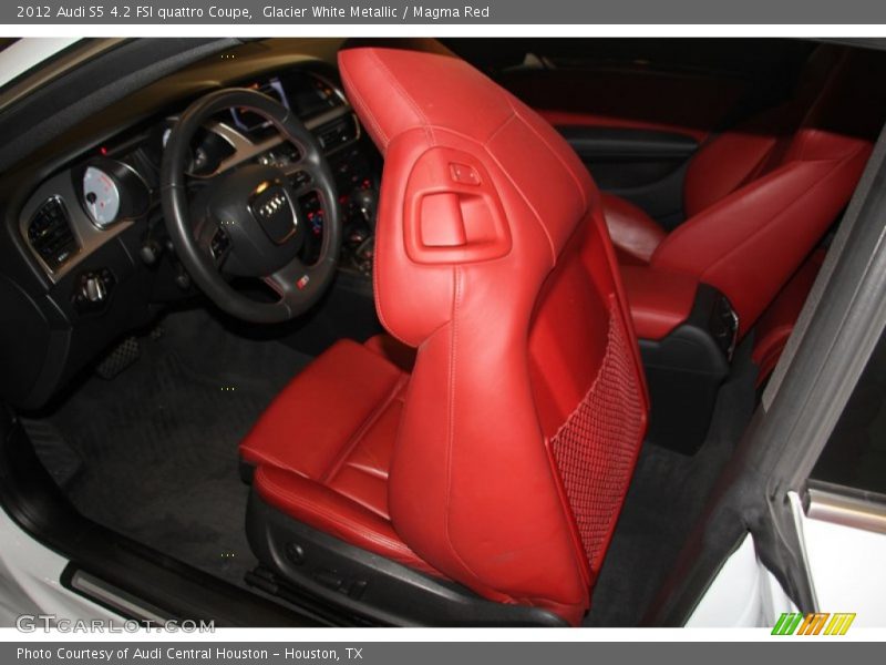 Glacier White Metallic / Magma Red 2012 Audi S5 4.2 FSI quattro Coupe