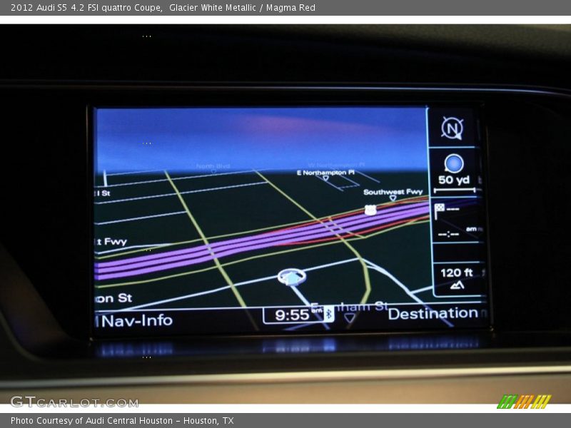 Glacier White Metallic / Magma Red 2012 Audi S5 4.2 FSI quattro Coupe