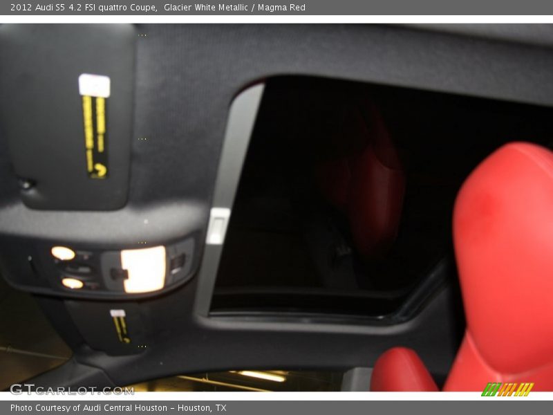 Glacier White Metallic / Magma Red 2012 Audi S5 4.2 FSI quattro Coupe