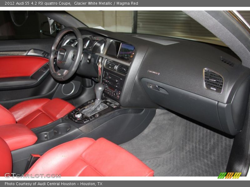 Glacier White Metallic / Magma Red 2012 Audi S5 4.2 FSI quattro Coupe