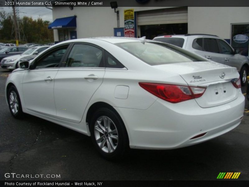 Shimmering White / Camel 2013 Hyundai Sonata GLS