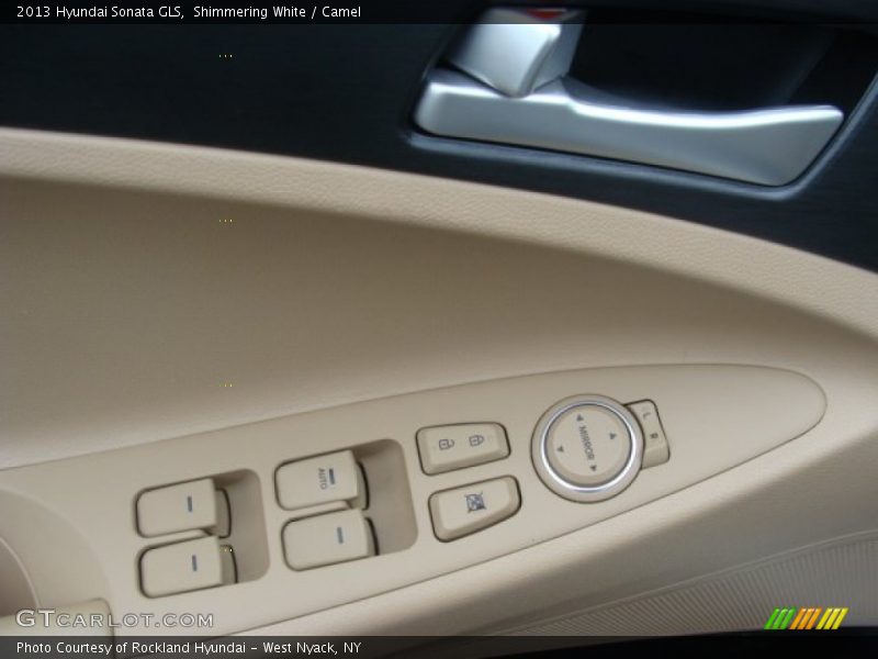 Shimmering White / Camel 2013 Hyundai Sonata GLS