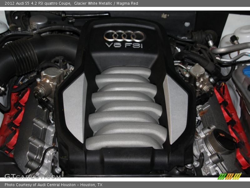 Glacier White Metallic / Magma Red 2012 Audi S5 4.2 FSI quattro Coupe