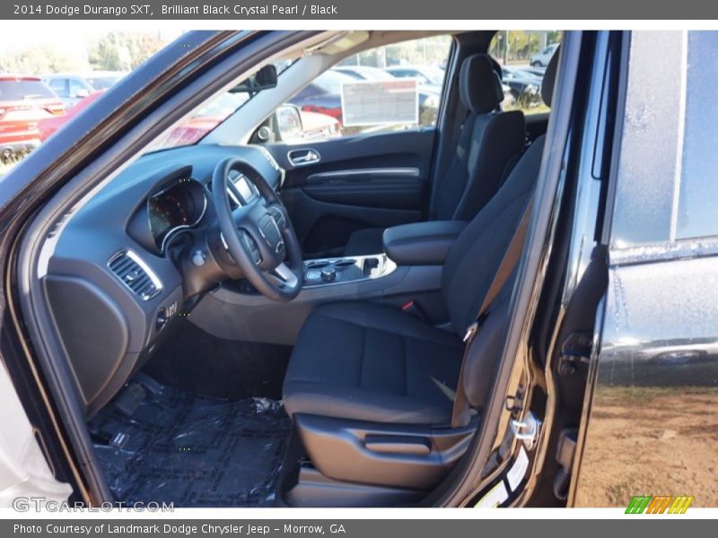 Brilliant Black Crystal Pearl / Black 2014 Dodge Durango SXT