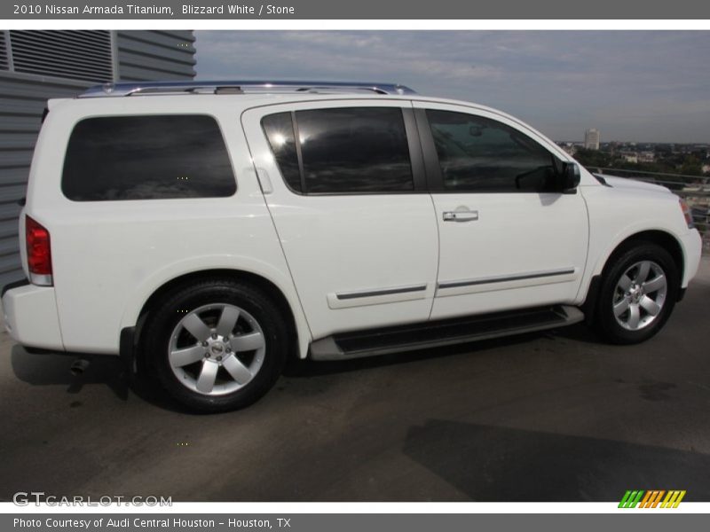 Blizzard White / Stone 2010 Nissan Armada Titanium