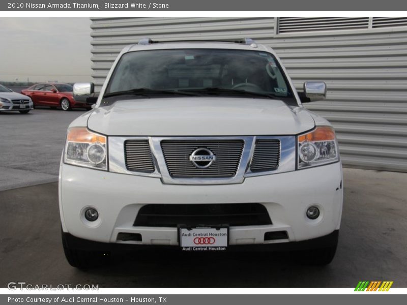 Blizzard White / Stone 2010 Nissan Armada Titanium
