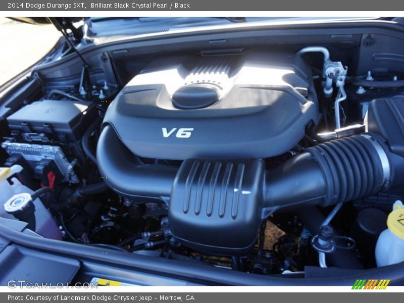 Brilliant Black Crystal Pearl / Black 2014 Dodge Durango SXT