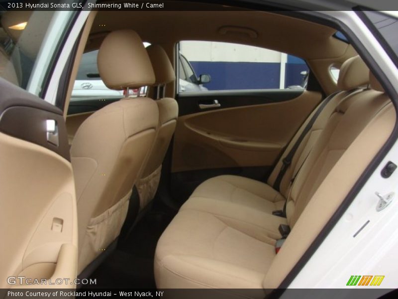 Shimmering White / Camel 2013 Hyundai Sonata GLS