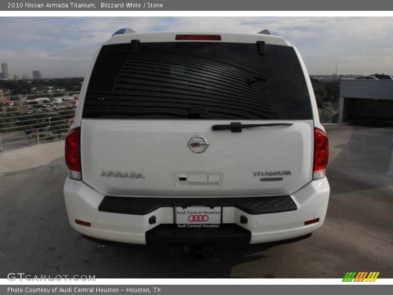 Blizzard White / Stone 2010 Nissan Armada Titanium