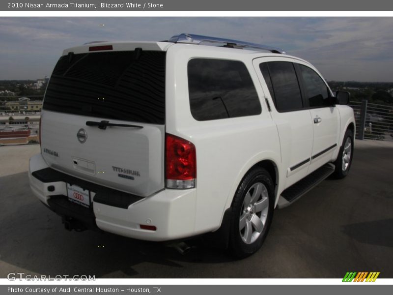 Blizzard White / Stone 2010 Nissan Armada Titanium
