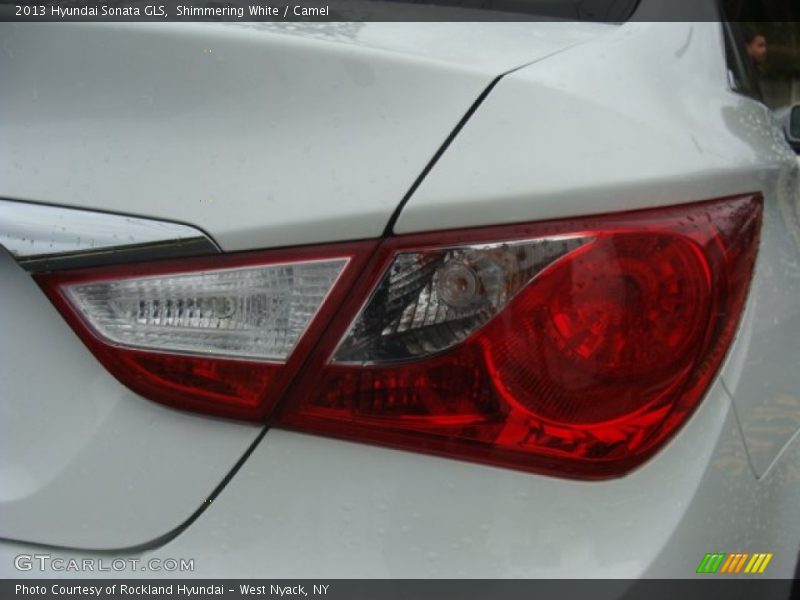 Shimmering White / Camel 2013 Hyundai Sonata GLS