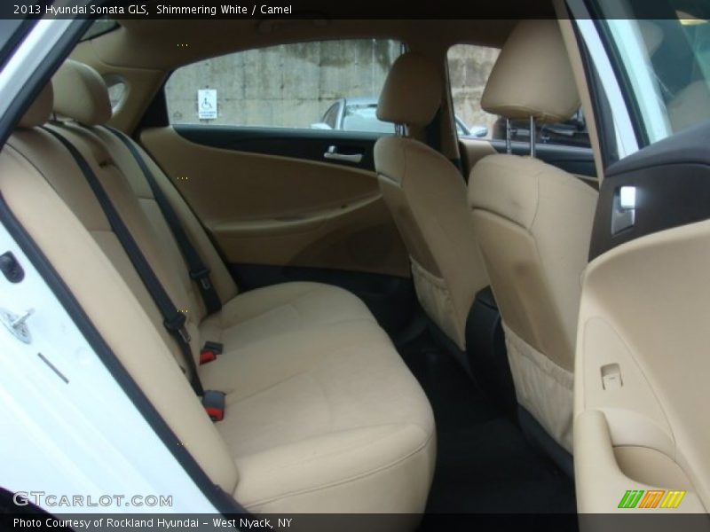 Shimmering White / Camel 2013 Hyundai Sonata GLS
