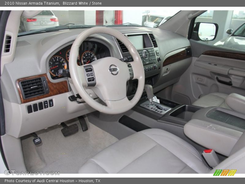 Blizzard White / Stone 2010 Nissan Armada Titanium