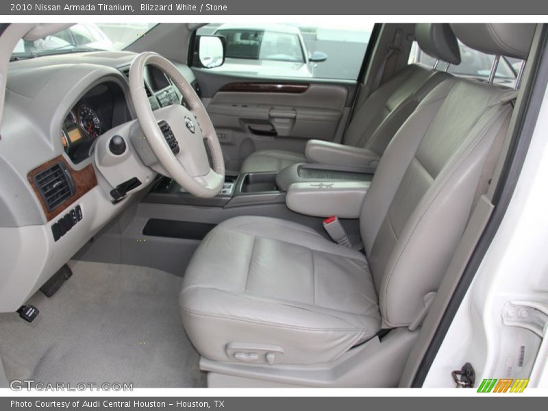 Blizzard White / Stone 2010 Nissan Armada Titanium