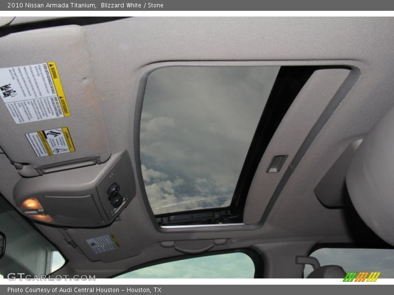 Blizzard White / Stone 2010 Nissan Armada Titanium