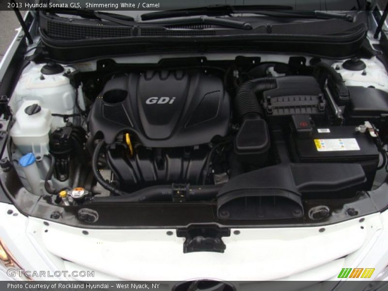 Shimmering White / Camel 2013 Hyundai Sonata GLS