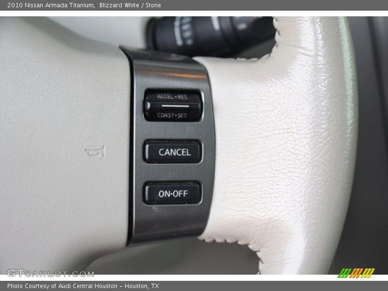 Blizzard White / Stone 2010 Nissan Armada Titanium