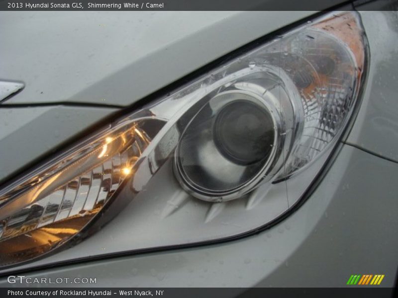 Shimmering White / Camel 2013 Hyundai Sonata GLS