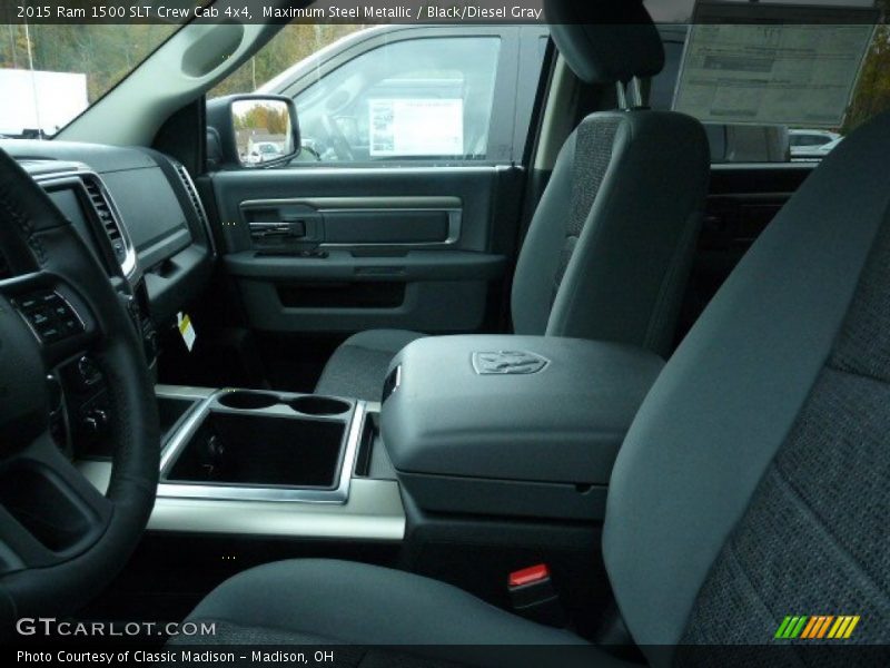 Maximum Steel Metallic / Black/Diesel Gray 2015 Ram 1500 SLT Crew Cab 4x4