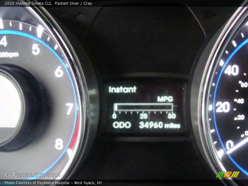 Radiant Silver / Gray 2013 Hyundai Sonata GLS