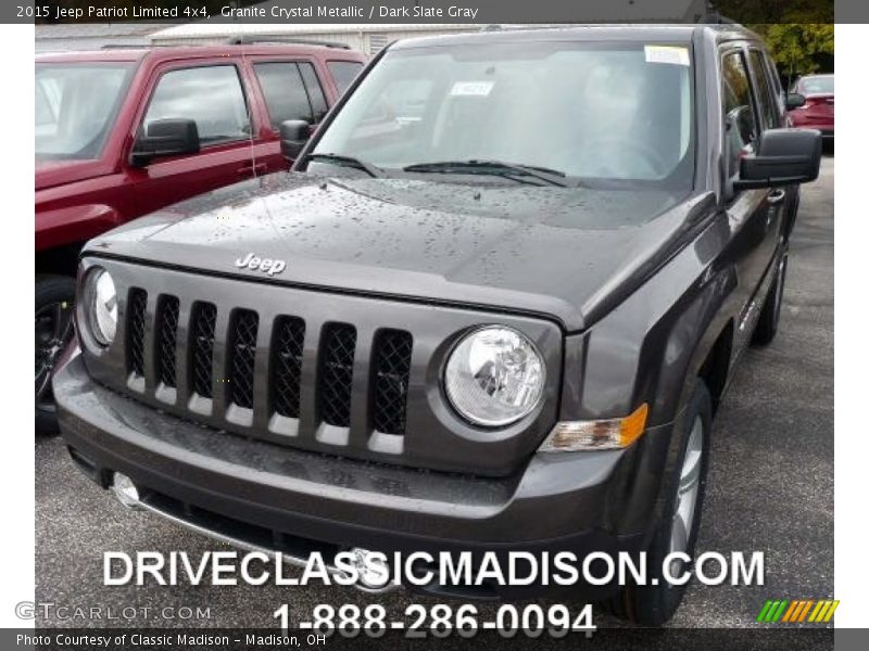 Granite Crystal Metallic / Dark Slate Gray 2015 Jeep Patriot Limited 4x4