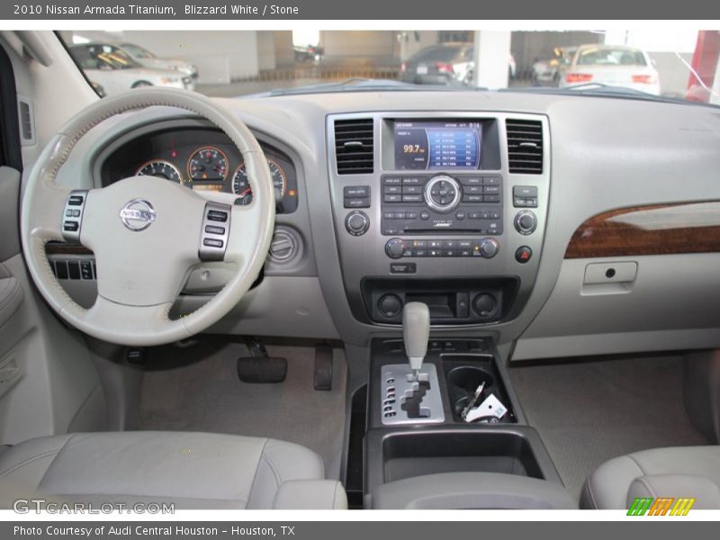 Blizzard White / Stone 2010 Nissan Armada Titanium